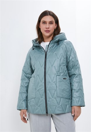 Кармель ЕК 2201(тёмн. мята)пл Куртка жен. ВЕСНА-ОСЕНЬ  ЕК 2201 пл