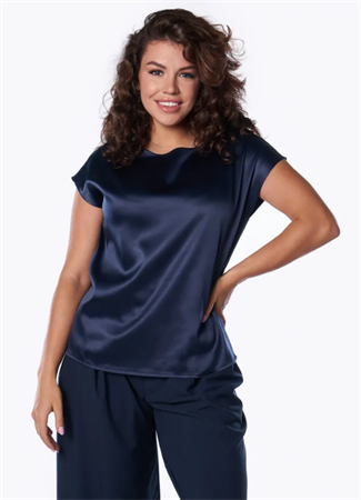 4520-7 блуза атласная нарядная 4520-7-1