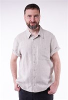 Льняная мужская рубашка 8004-2 8004-2