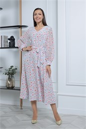 Платье жен. 13081-12-4 сиреневый в цветы  00-00017982