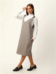 5394 сарафан лен с шерстью 5394