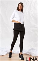 41137 белый, черный блуза 41137 (2XL белый, черный)