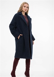 VZU912418 Пальто женское синее VZU912418