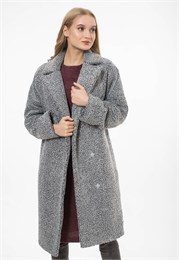 VZU912430 Пальто женское серое VZU912430