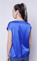 4520-5 блуза атласная нарядная василёк 4520-5
