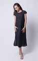 5169-100 льняное платье черное 13606