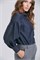 Блуза BL020 f2277 сине-серая 6560