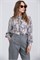 Блуза BL022 VENTENA серо-бежевая 6561